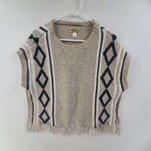 Roebuck & Co. Women's Sweater Vest Short Sleeve Round Neck Pullover  Size L